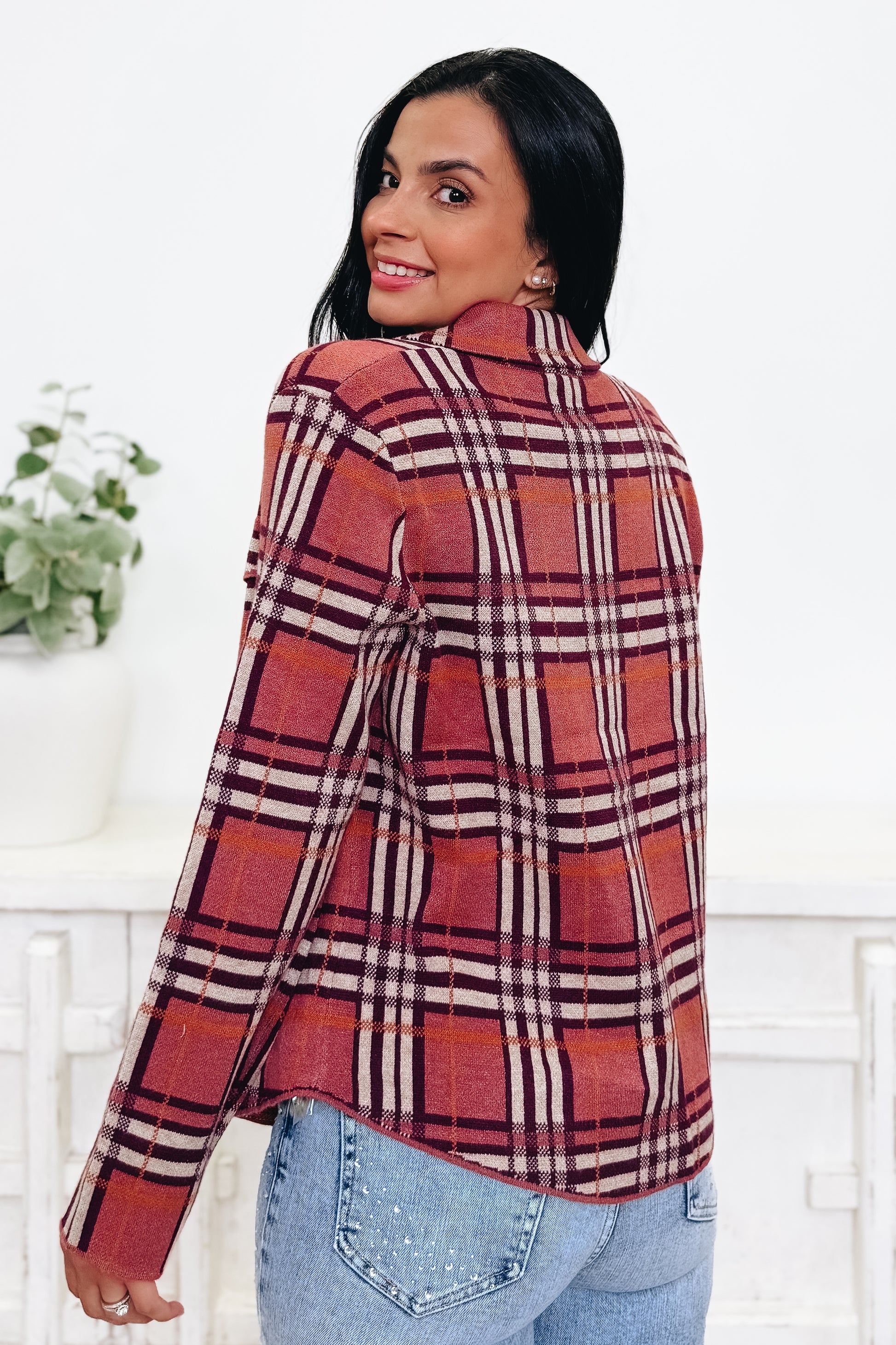 The Statement Check Sweater Jacket - 3 Colors!