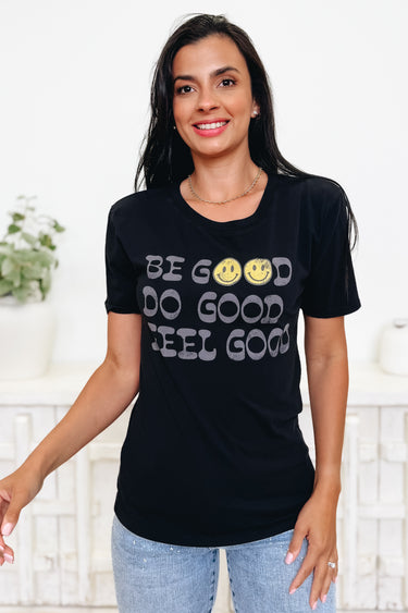 Be Good Happy Graphic Tee - 2 Colors!