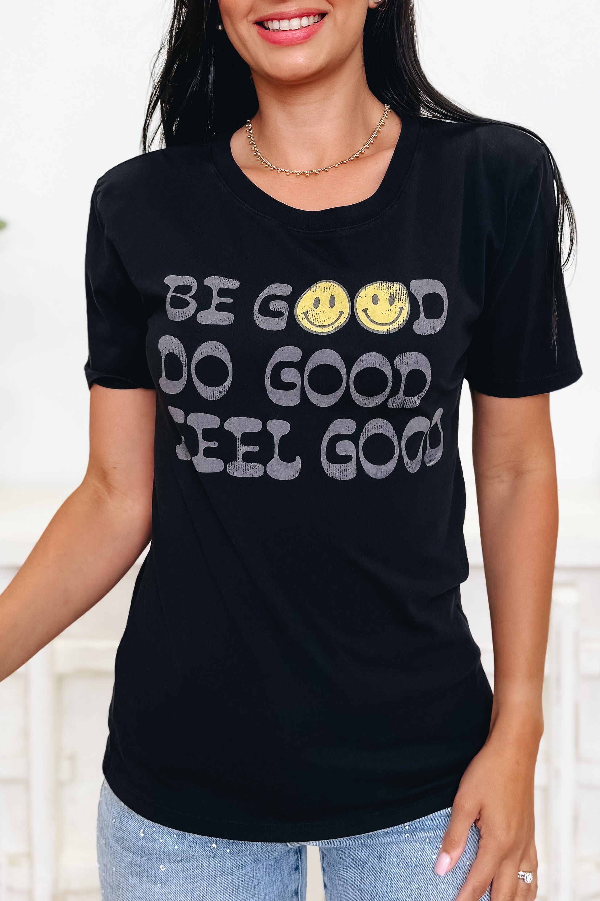 Be Good Happy Graphic Tee - 2 Colors!