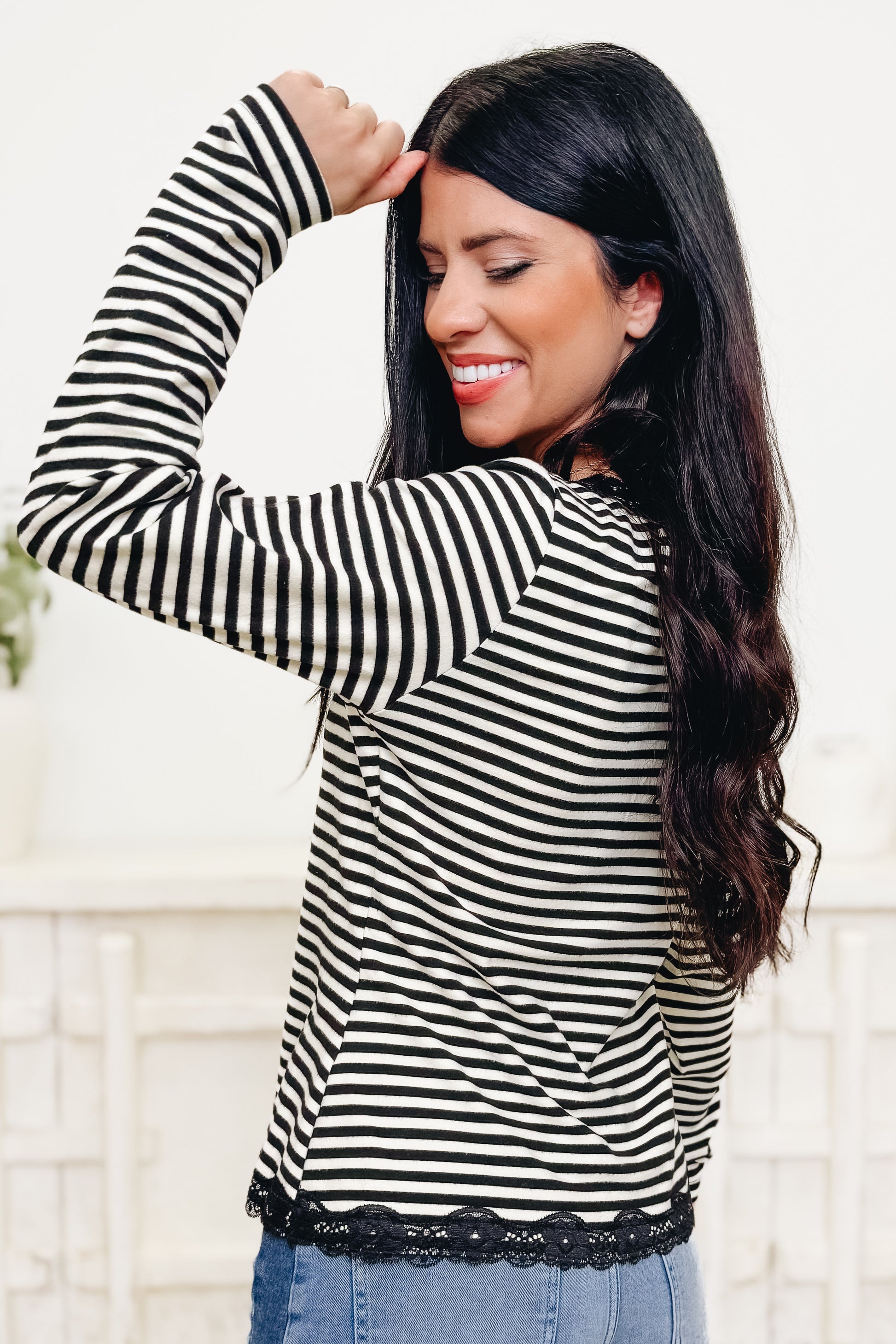 Little Miss Lace Trim Cardigan