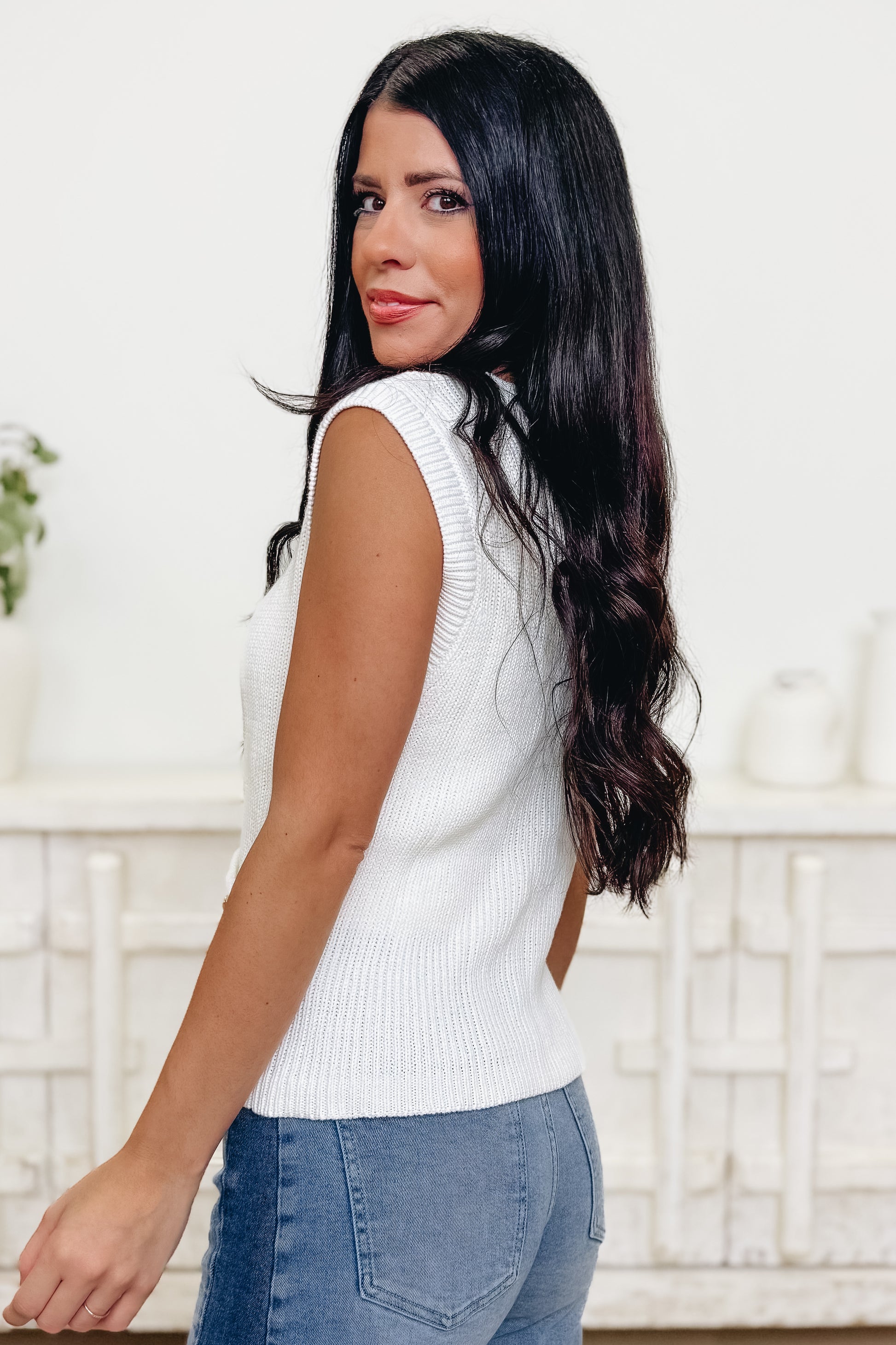 All Smiles Sleeveless Top