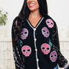 Bone To The Bone Skull Cardigan