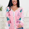 Haunted Sparkle Ghost Cardigan