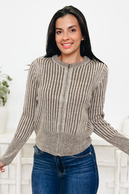 Wrapped In Warmth Zip Up Sweater - 5 Colors!