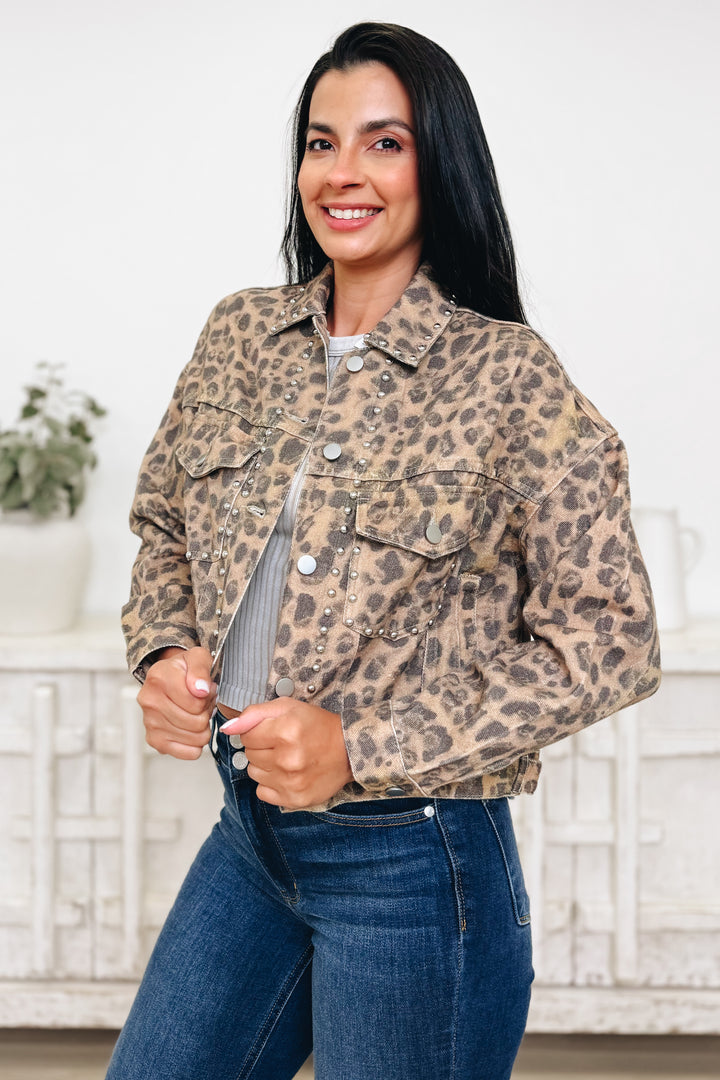 Up For The Taking Leopard Jacket