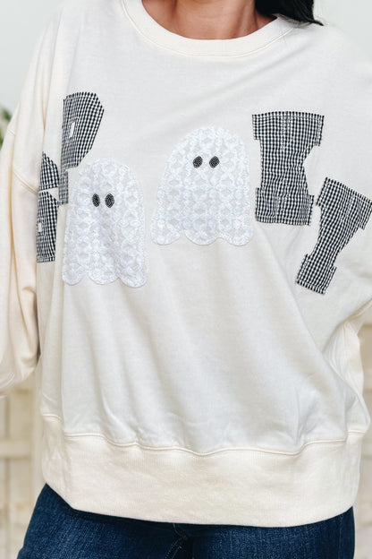 Spooky Ghost Pullover Top - 2 Colors!