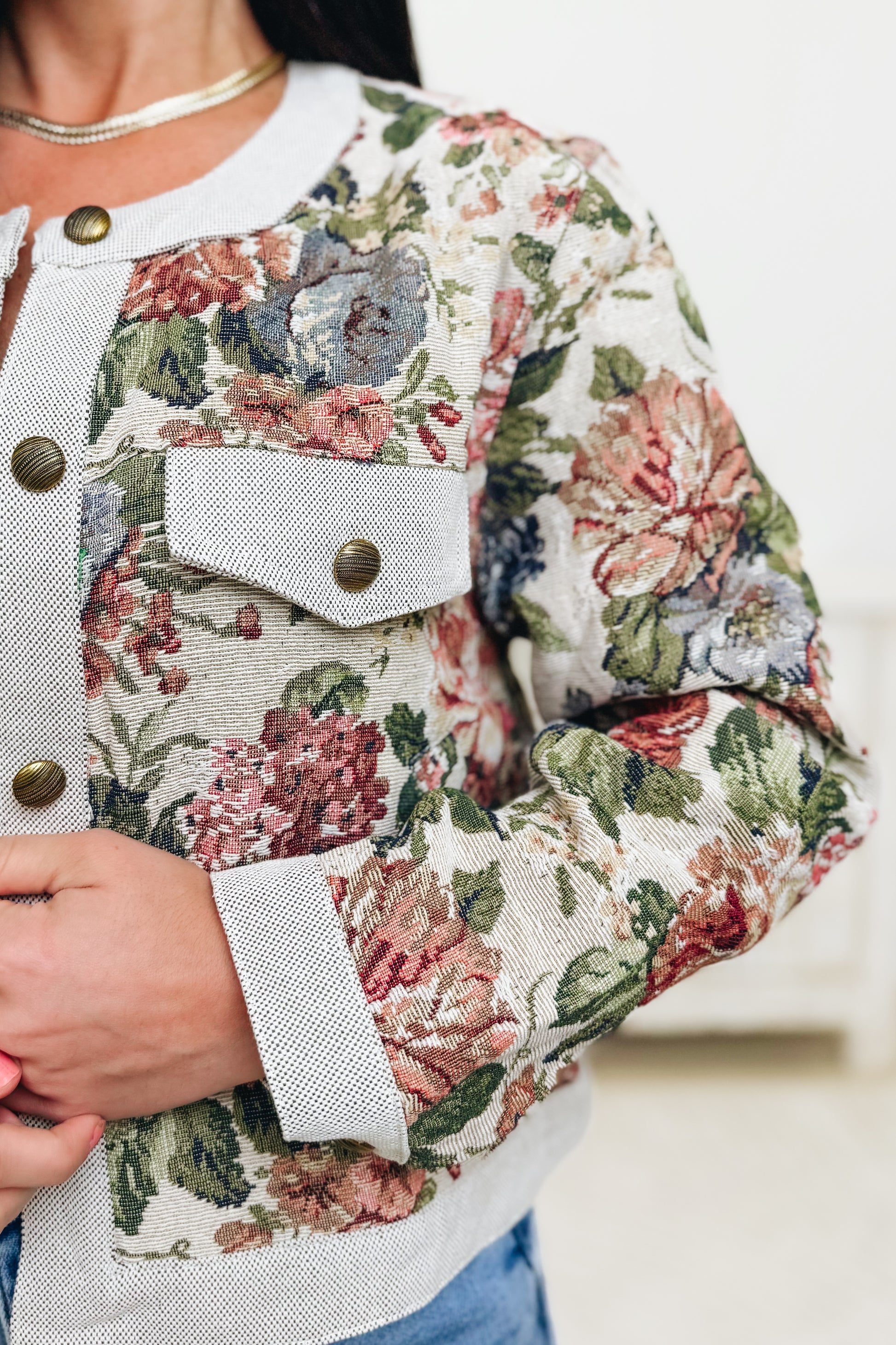 Trust In The Process Floral Jacket