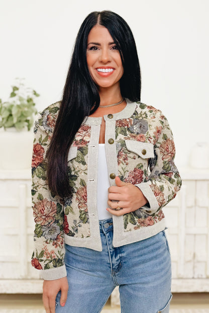 Trust In The Process Floral Jacket