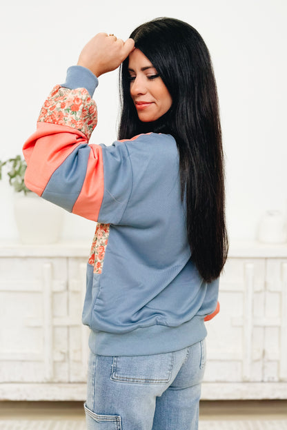 Chic & Cozy Floral Sweatshirt - 2 Colors!