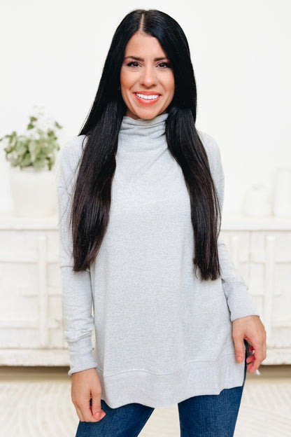 Chic Peak Mock Neck Top - 4 Colors!