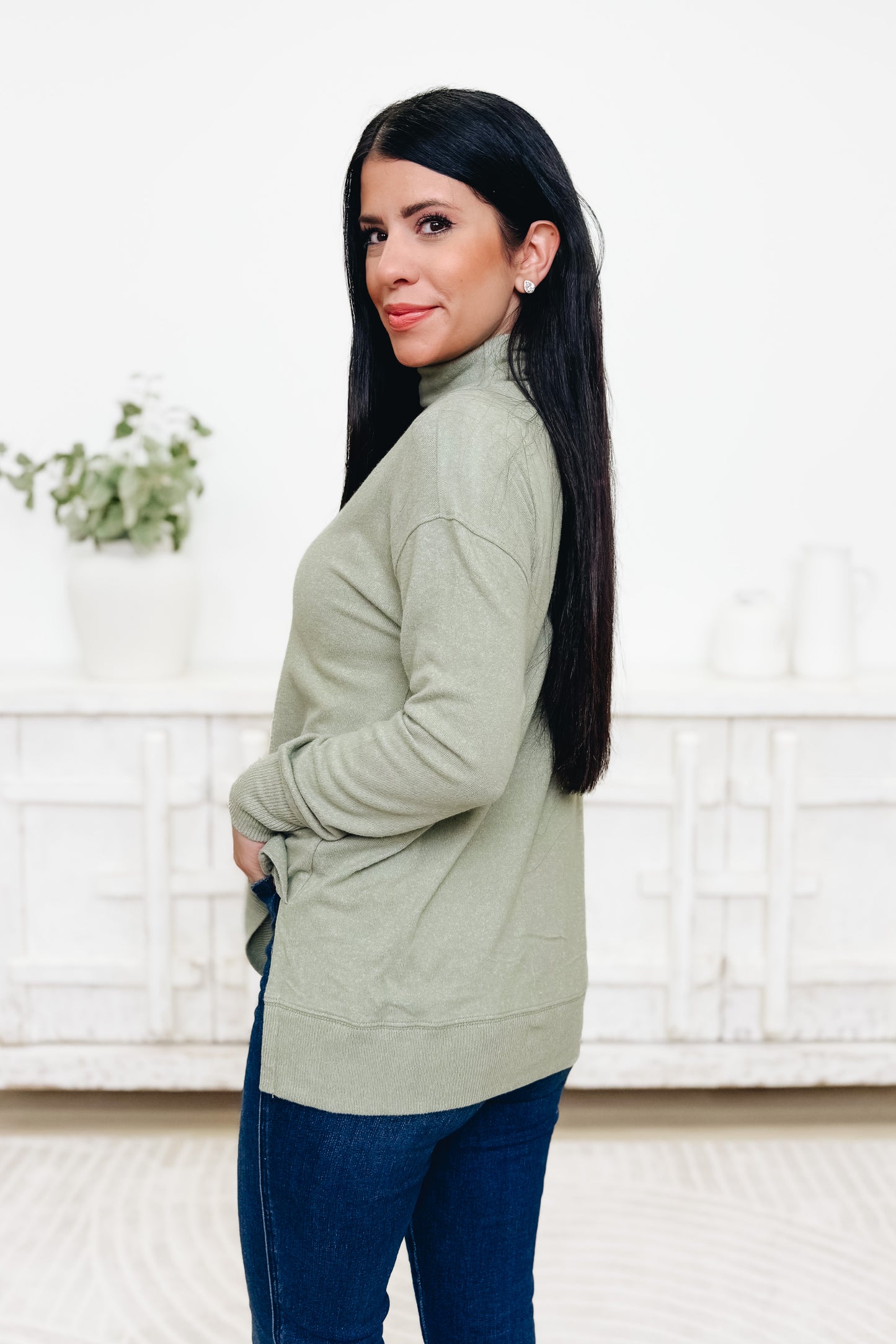 Chic Peak Mock Neck Top - 4 Colors!