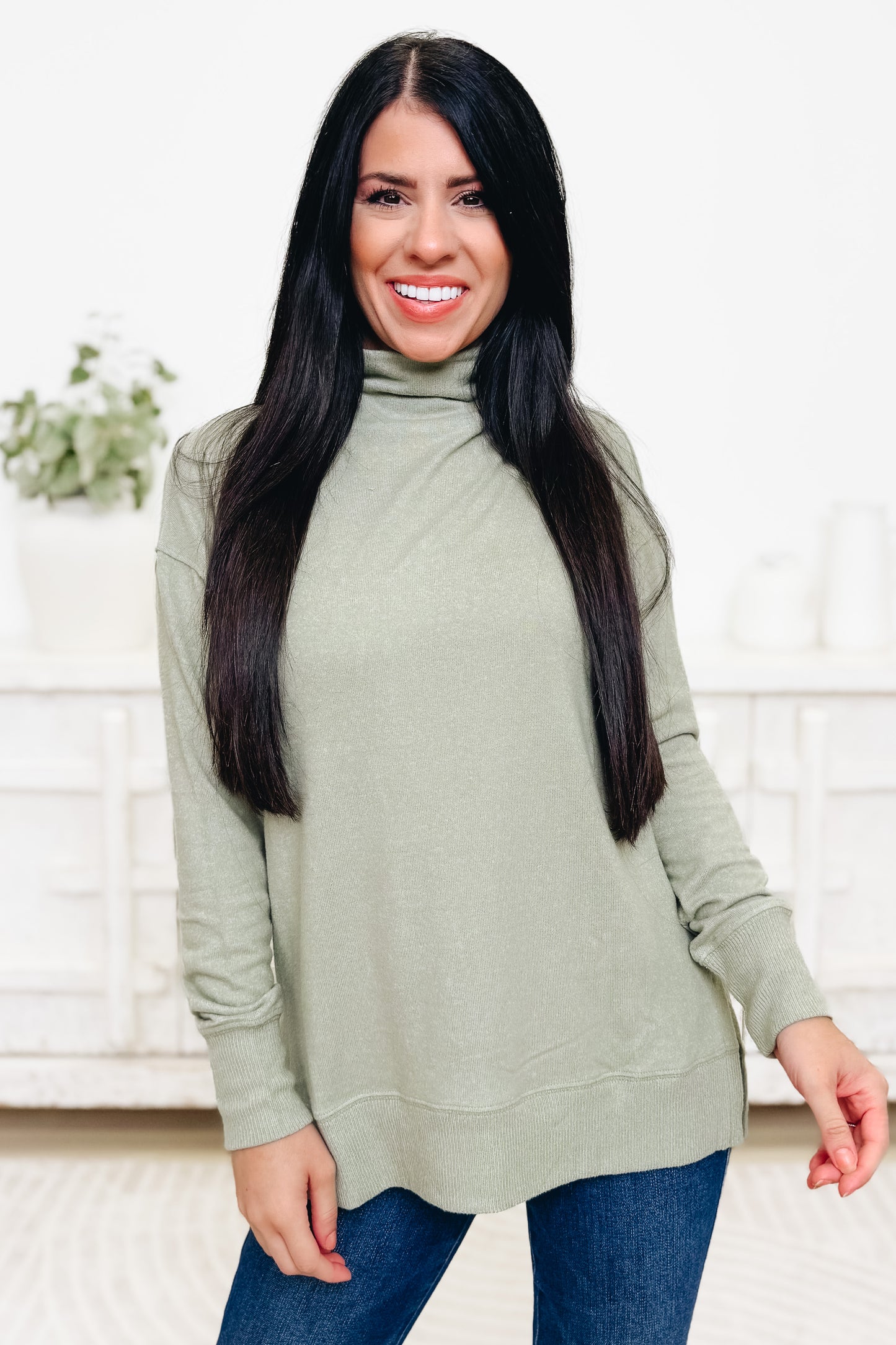Chic Peak Mock Neck Top - 4 Colors!