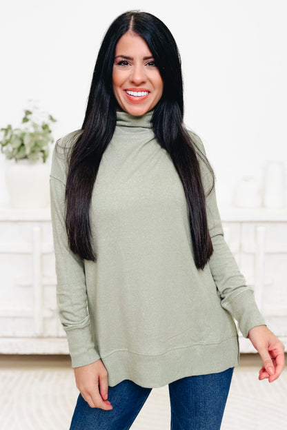 Chic Peak Mock Neck Top - 4 Colors!