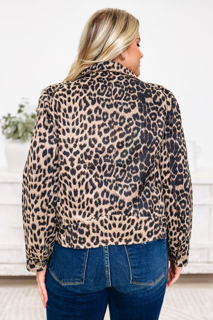 BAR Run Wild Leopard Moto Jacket
