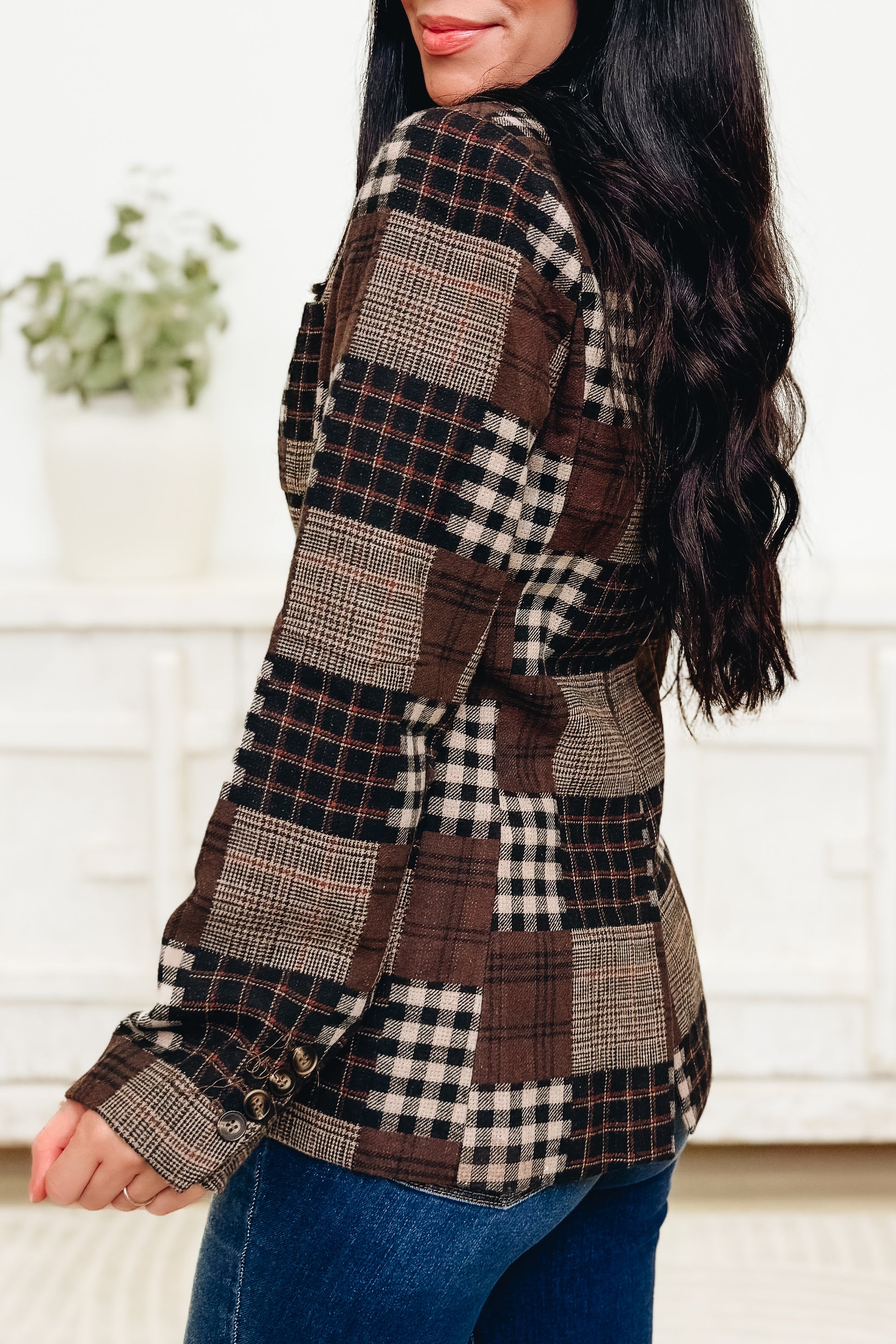 Old Soul Plaid Blazer Jacket