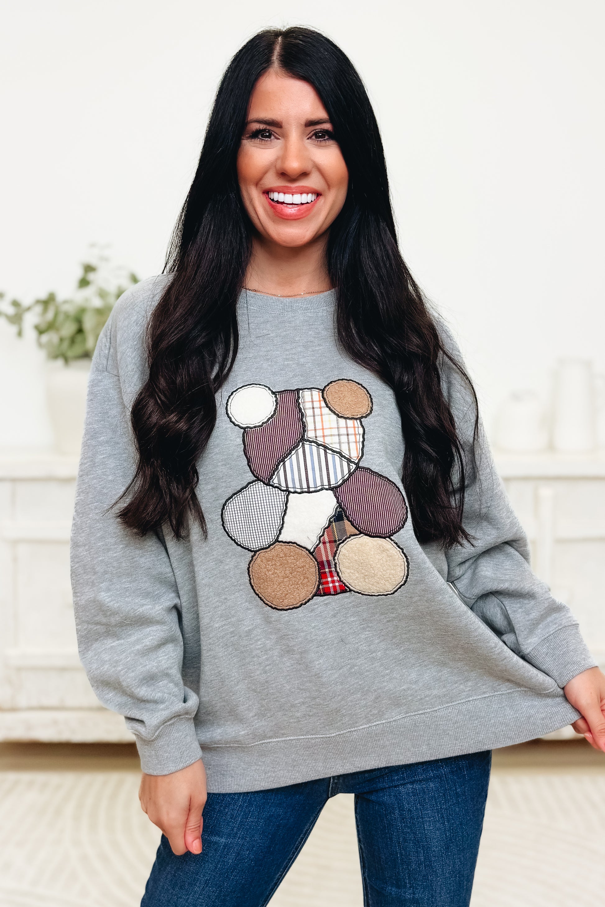 Snuggle Puff Teddy Bear Sweater Top