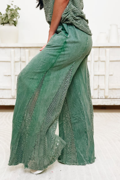 Taking Chances Pants - Moss Green