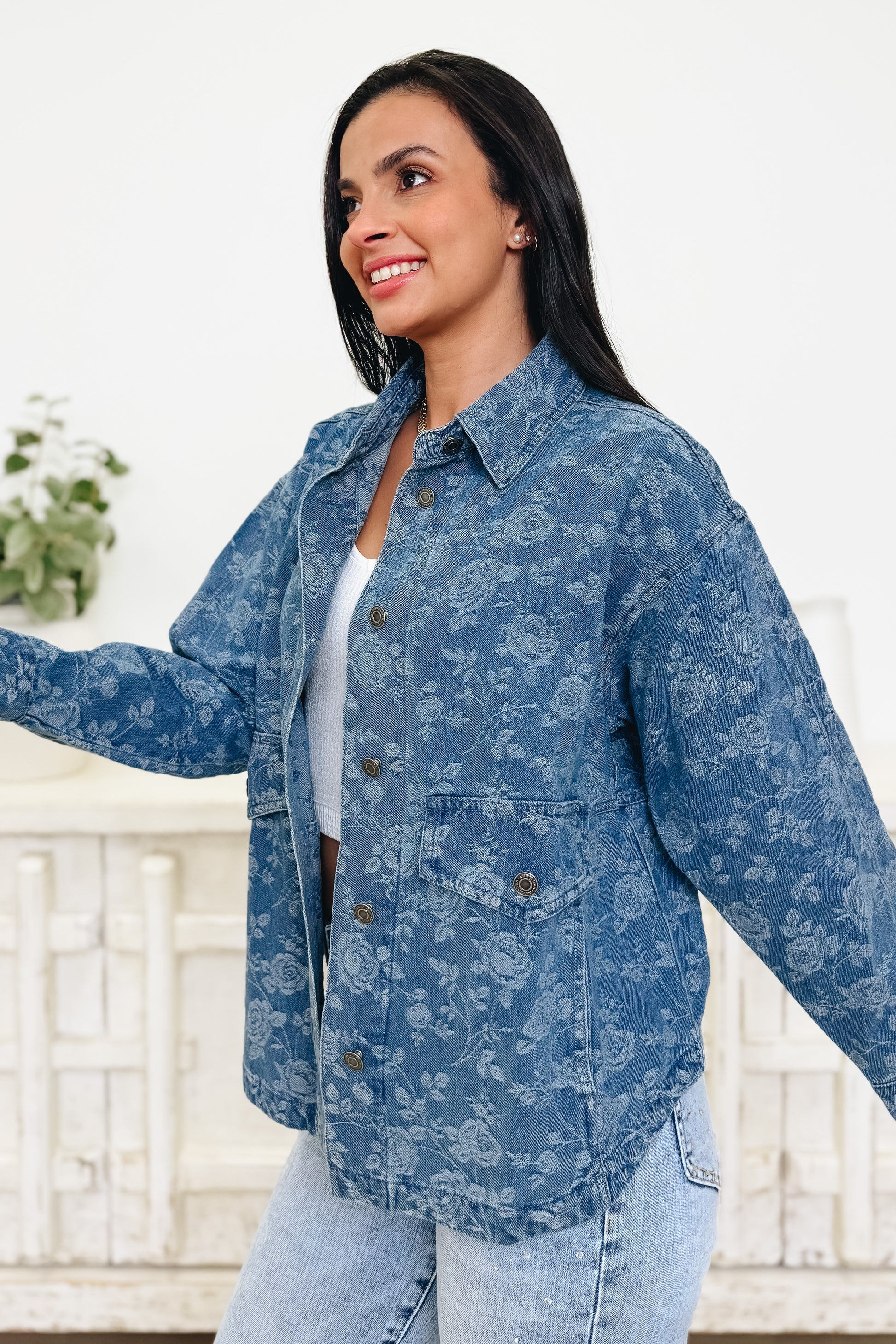 Roses Are Red Floral Shacket - 2 Colors!