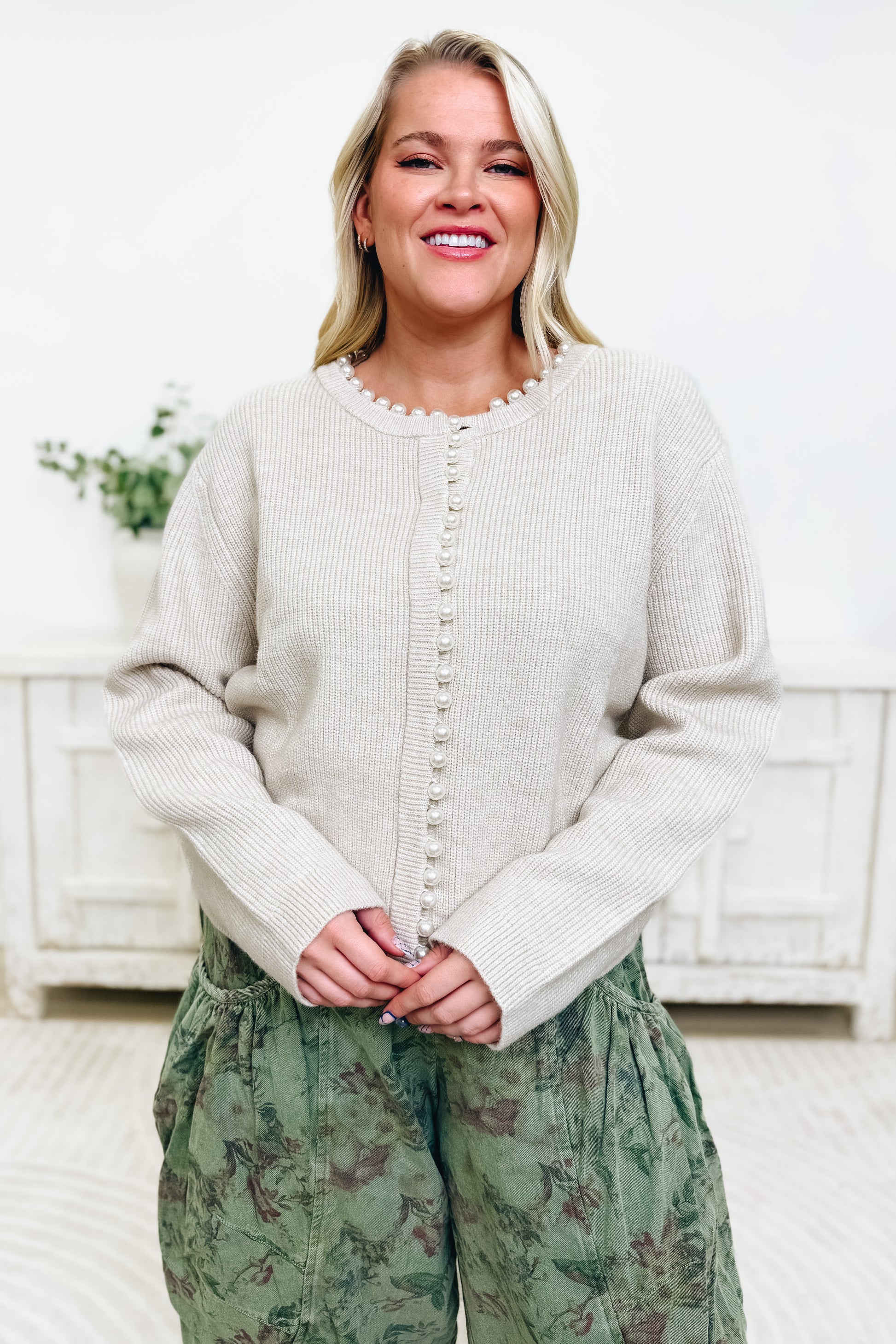 A Girl & Her Pearls Top