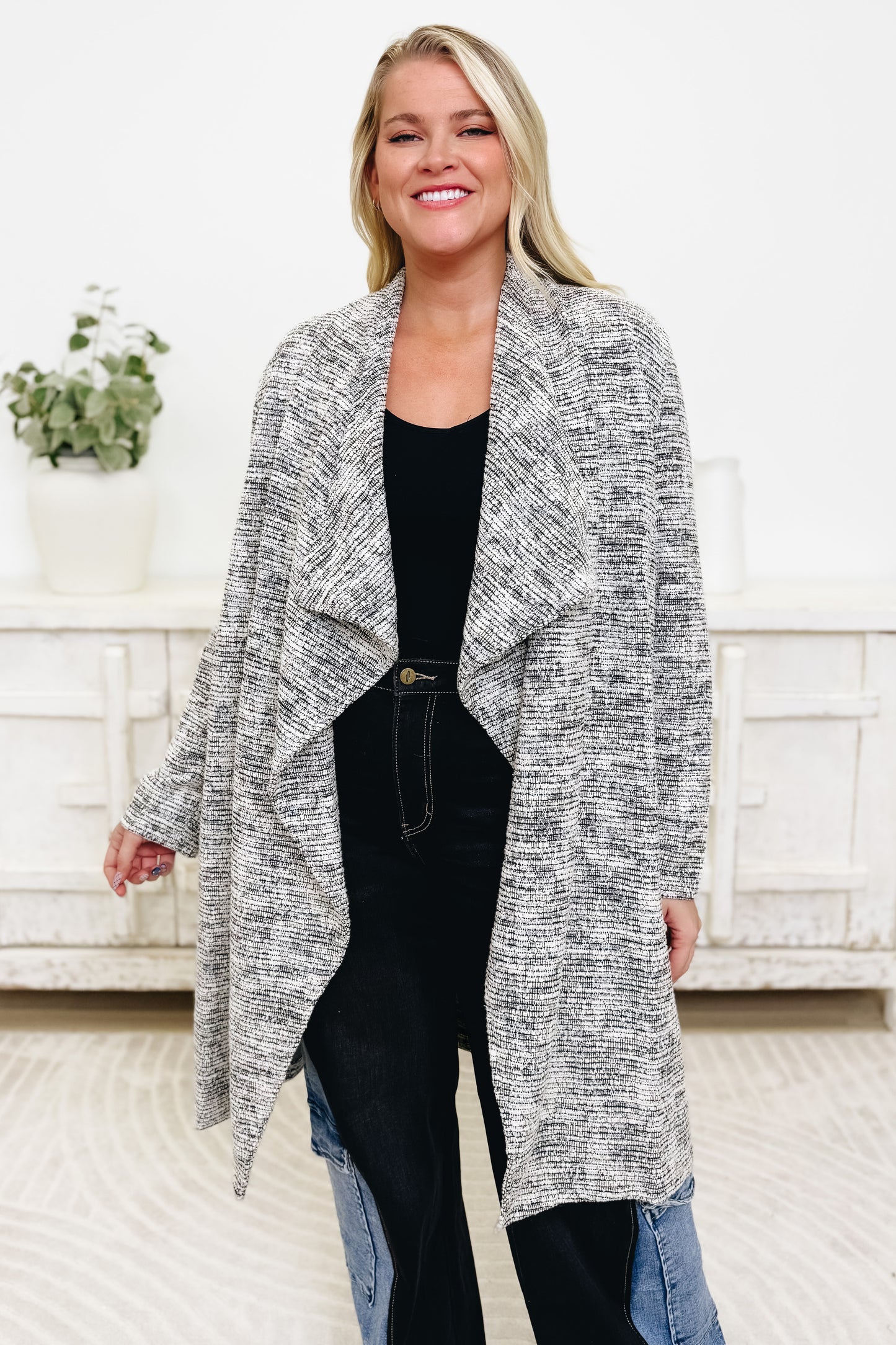 Light As A Heather Knit Cardigan