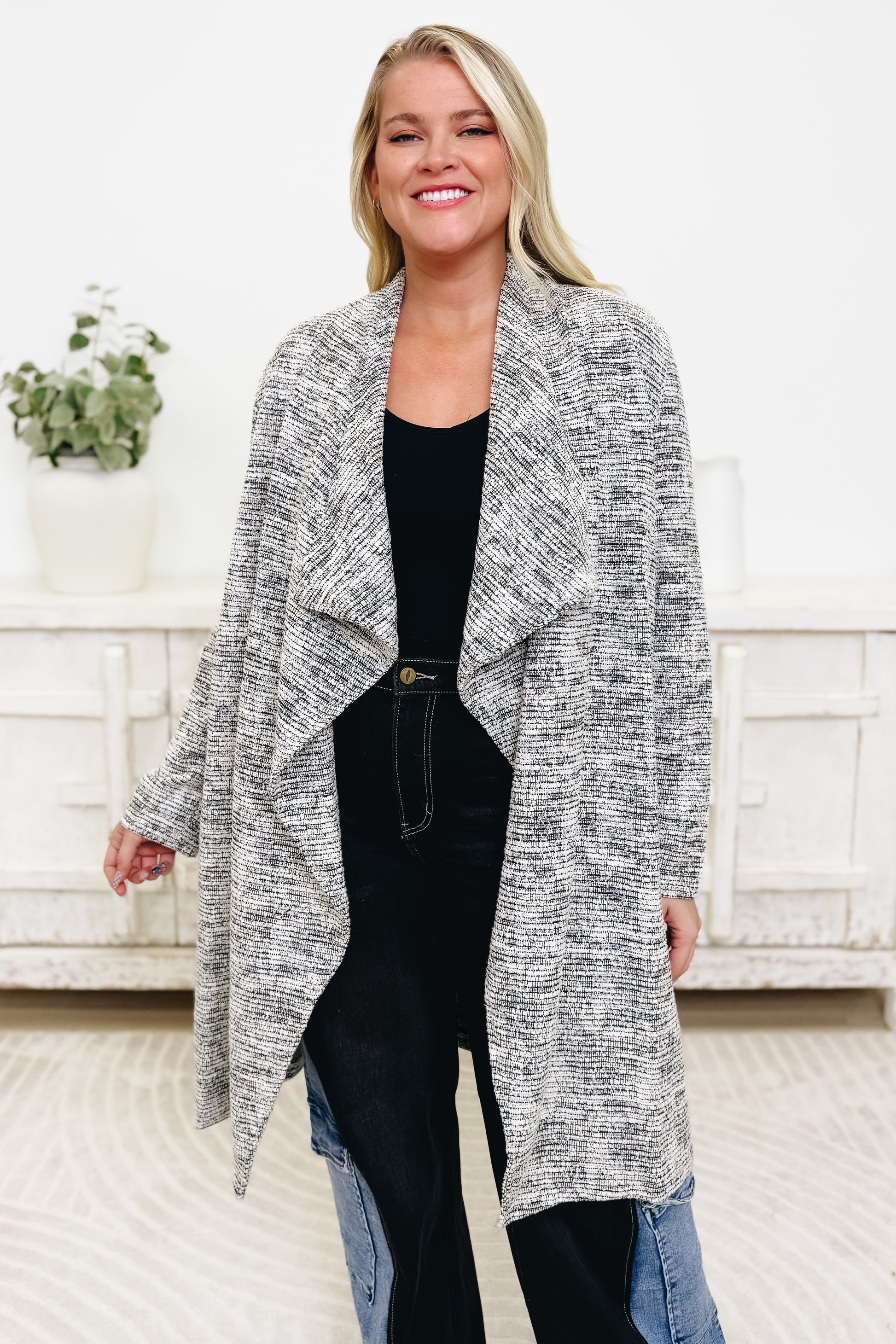 Light As A Heather Knit Cardigan