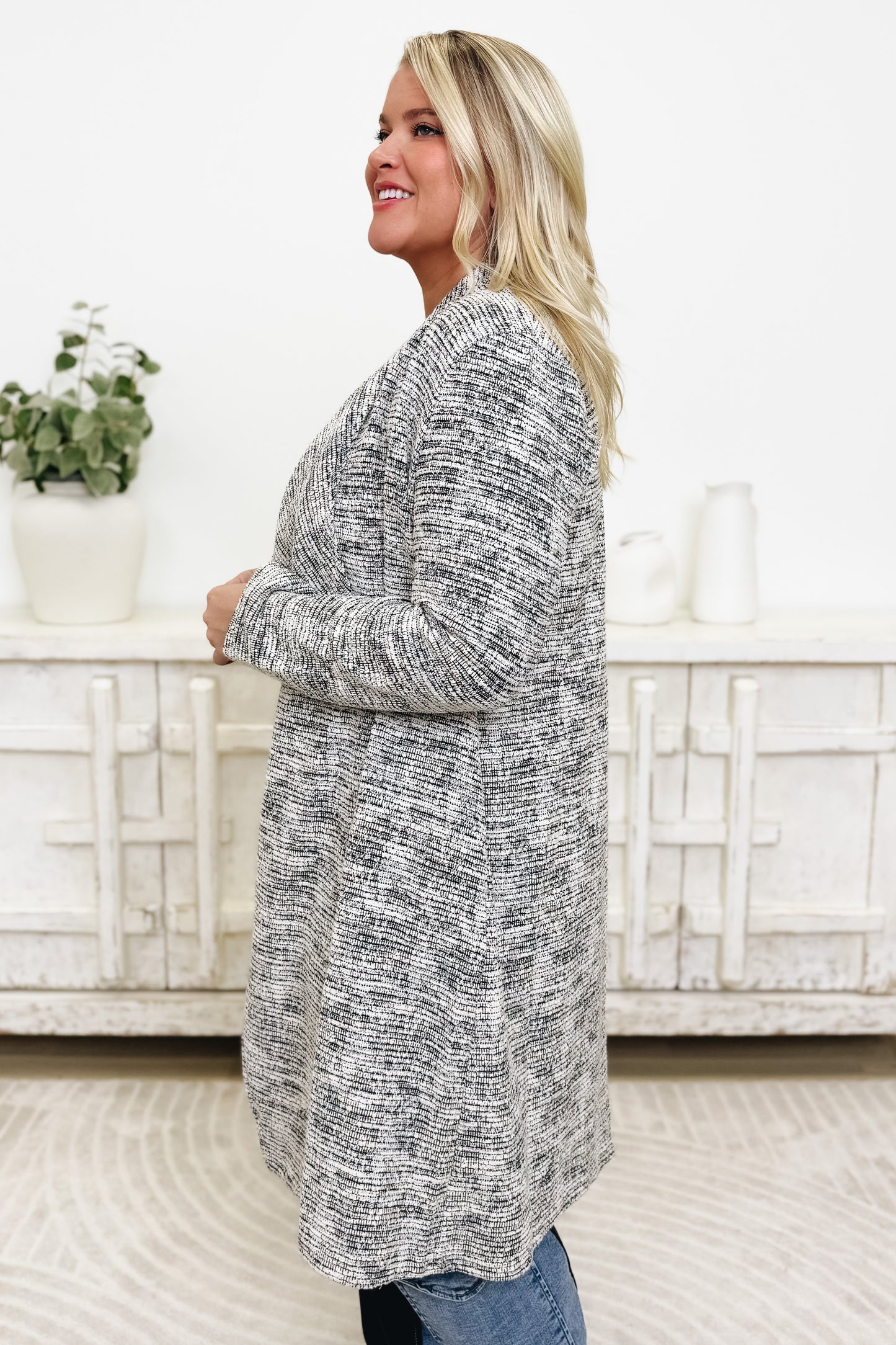 Light As A Heather Knit Cardigan