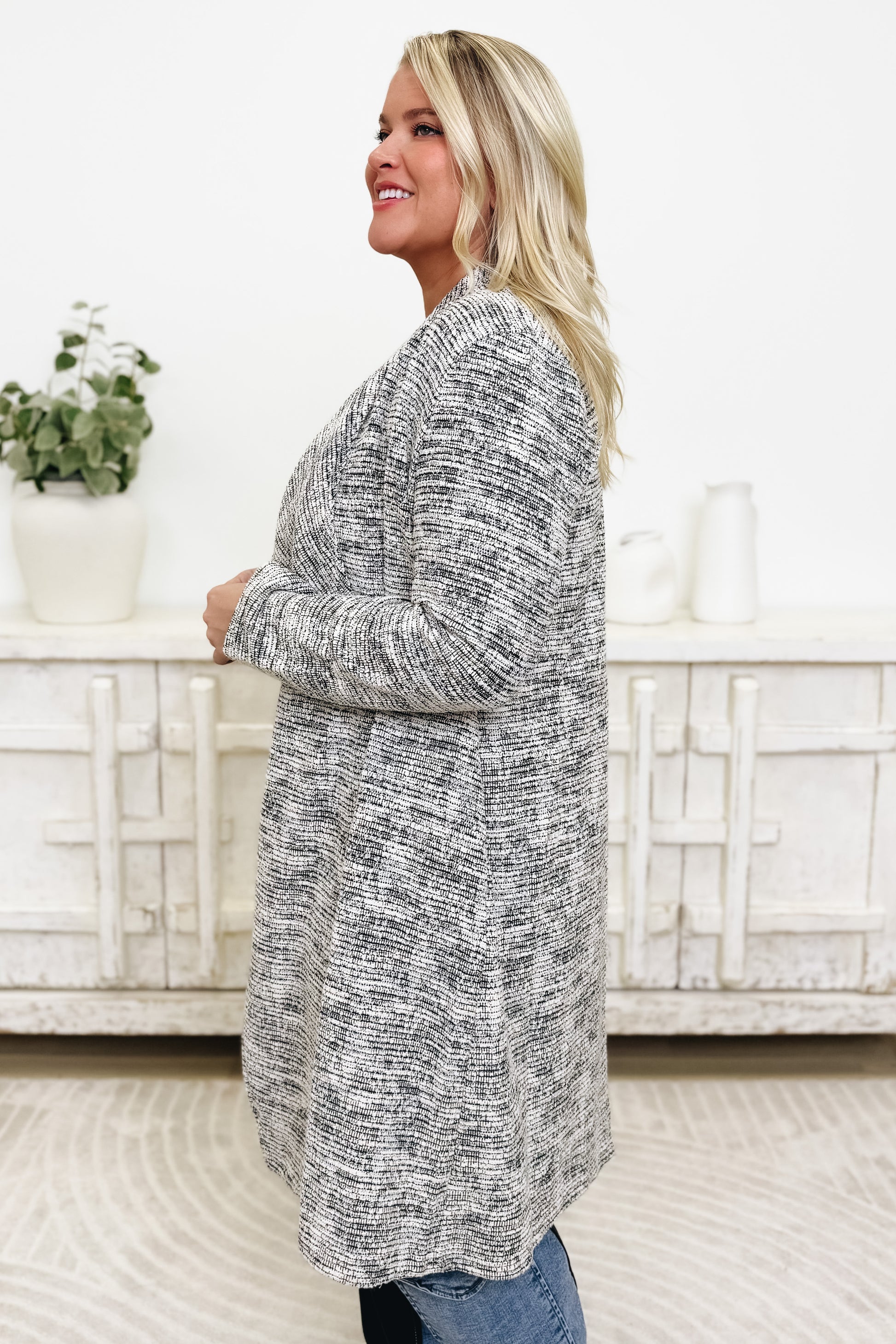Light As A Heather Knit Cardigan