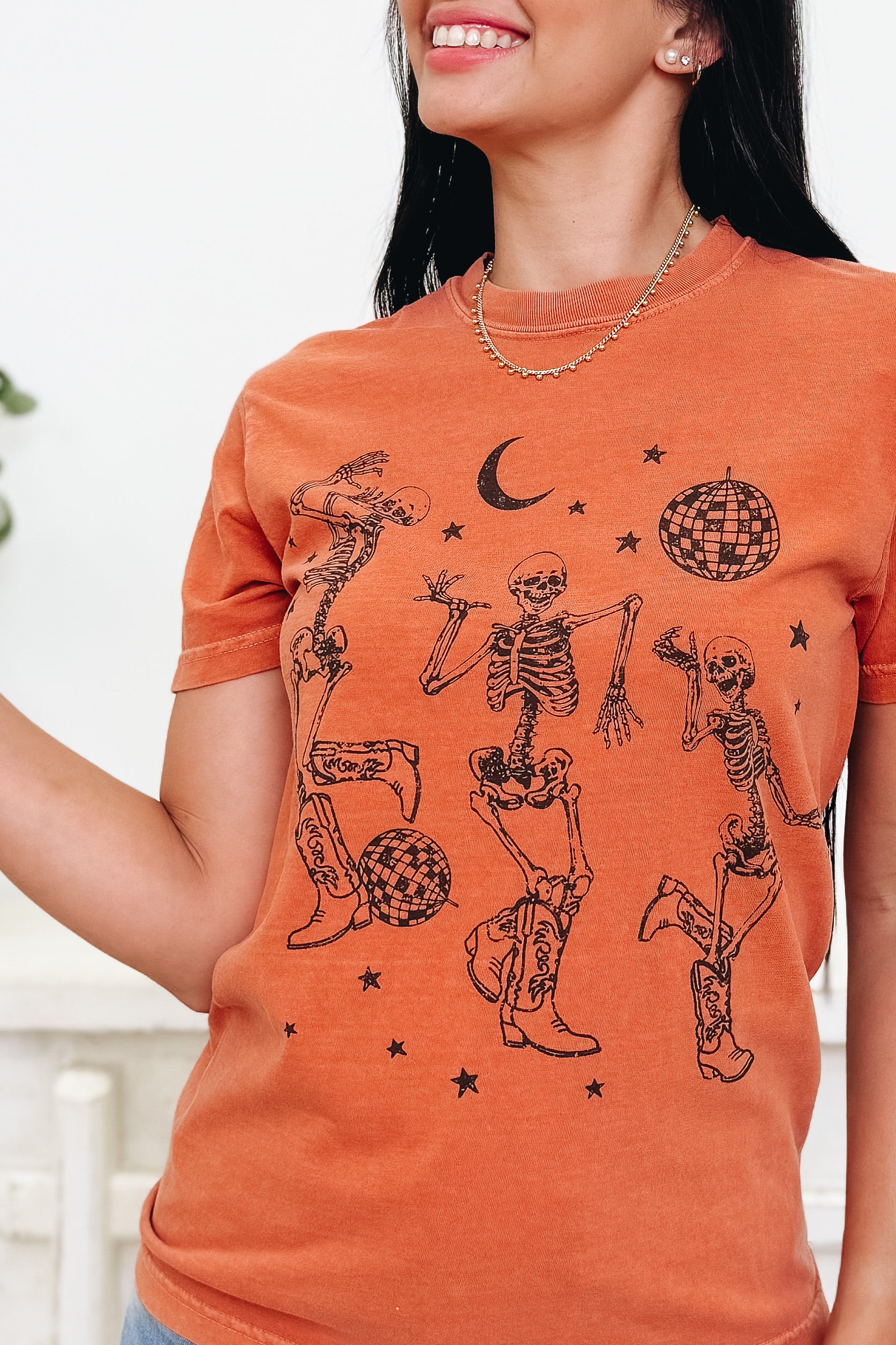 Dancing Disco Skeletons Graphic Tee