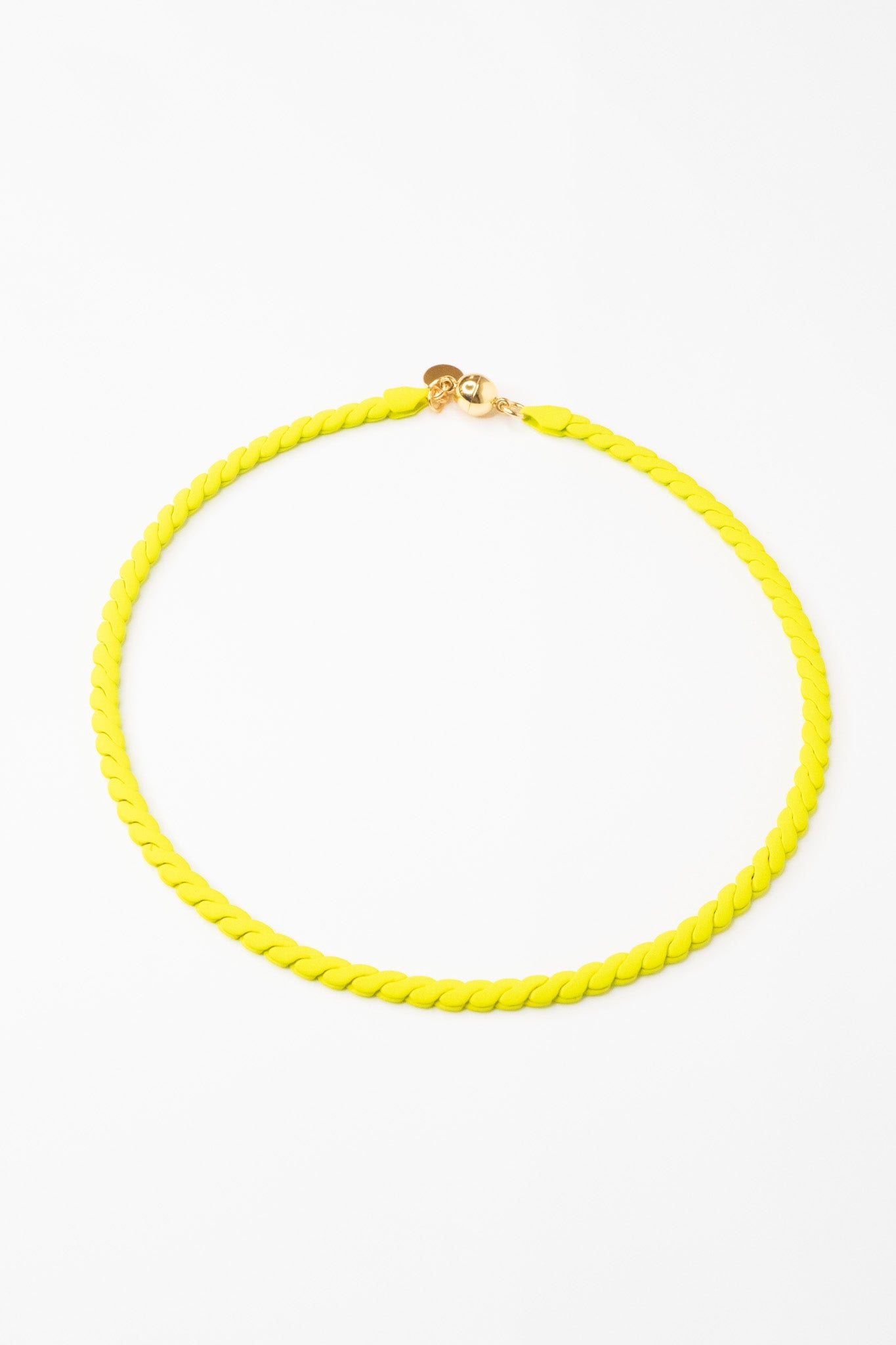 Always More Necklace - Matte Neon Yellow