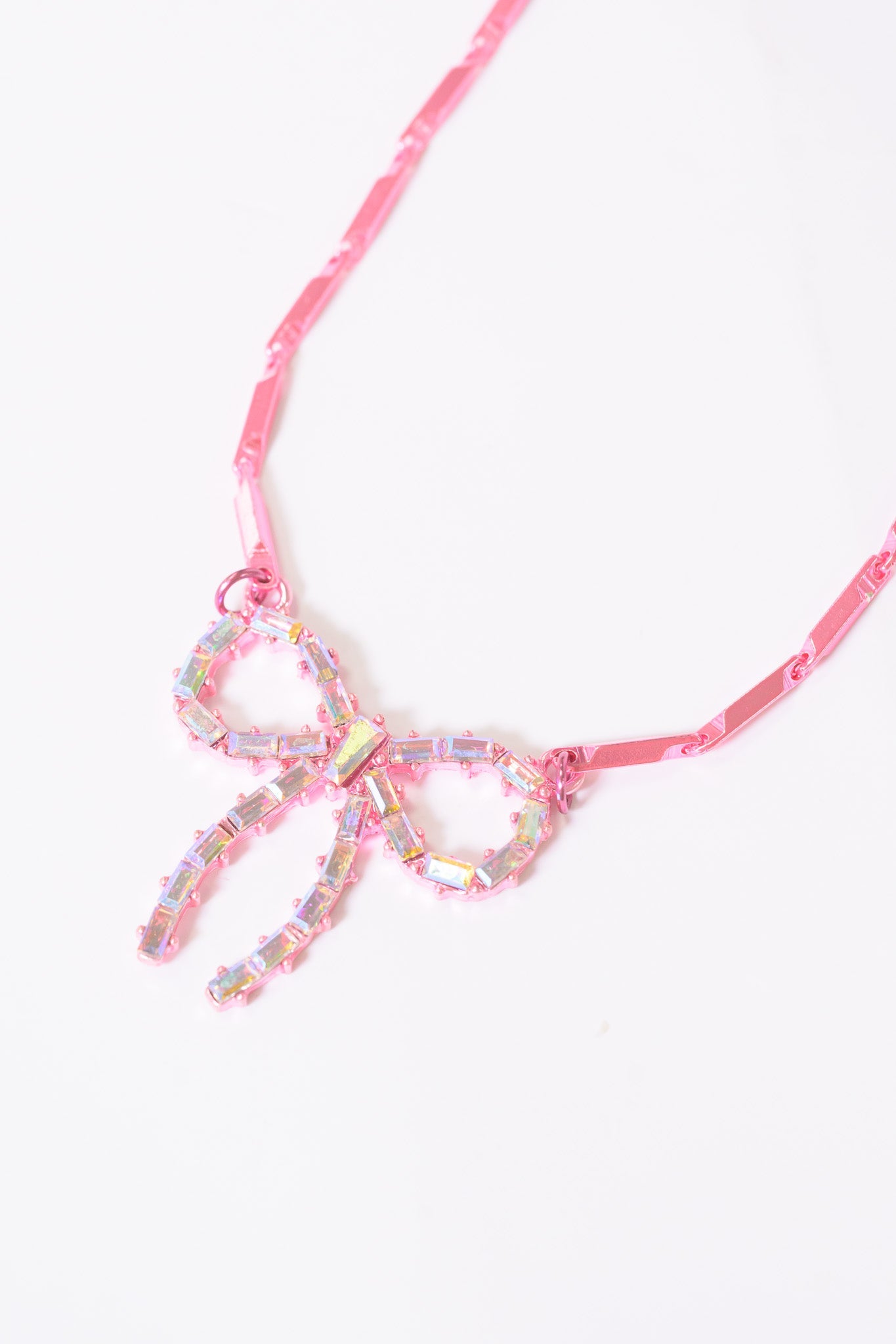 Camille Necklace - Metallic Cosmopolitan Pink