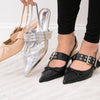 Sleek Grommet Slingback Kitten Heels - 3 Colors!