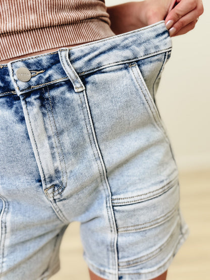 Risen Here Comes The Sun High Rise Cargo Shorts