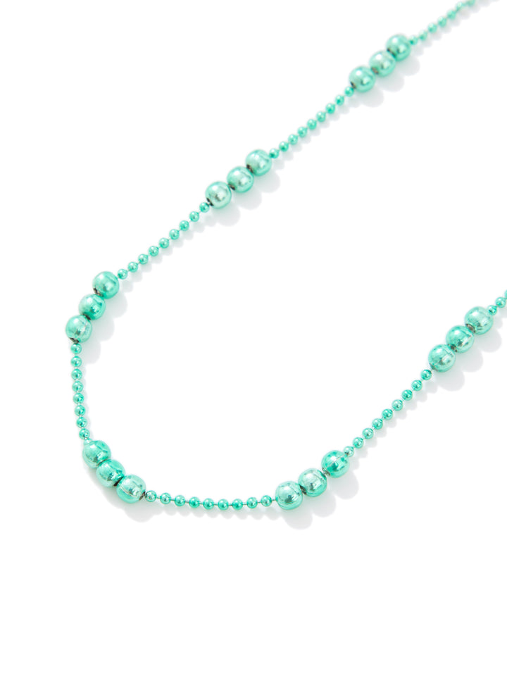 Goosebumps Necklace - Metallic Aquamarine