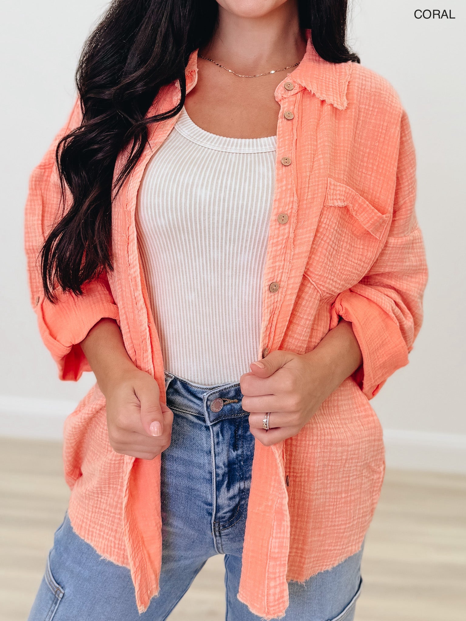 Rocksteady Button Down Top - 6 Colors!