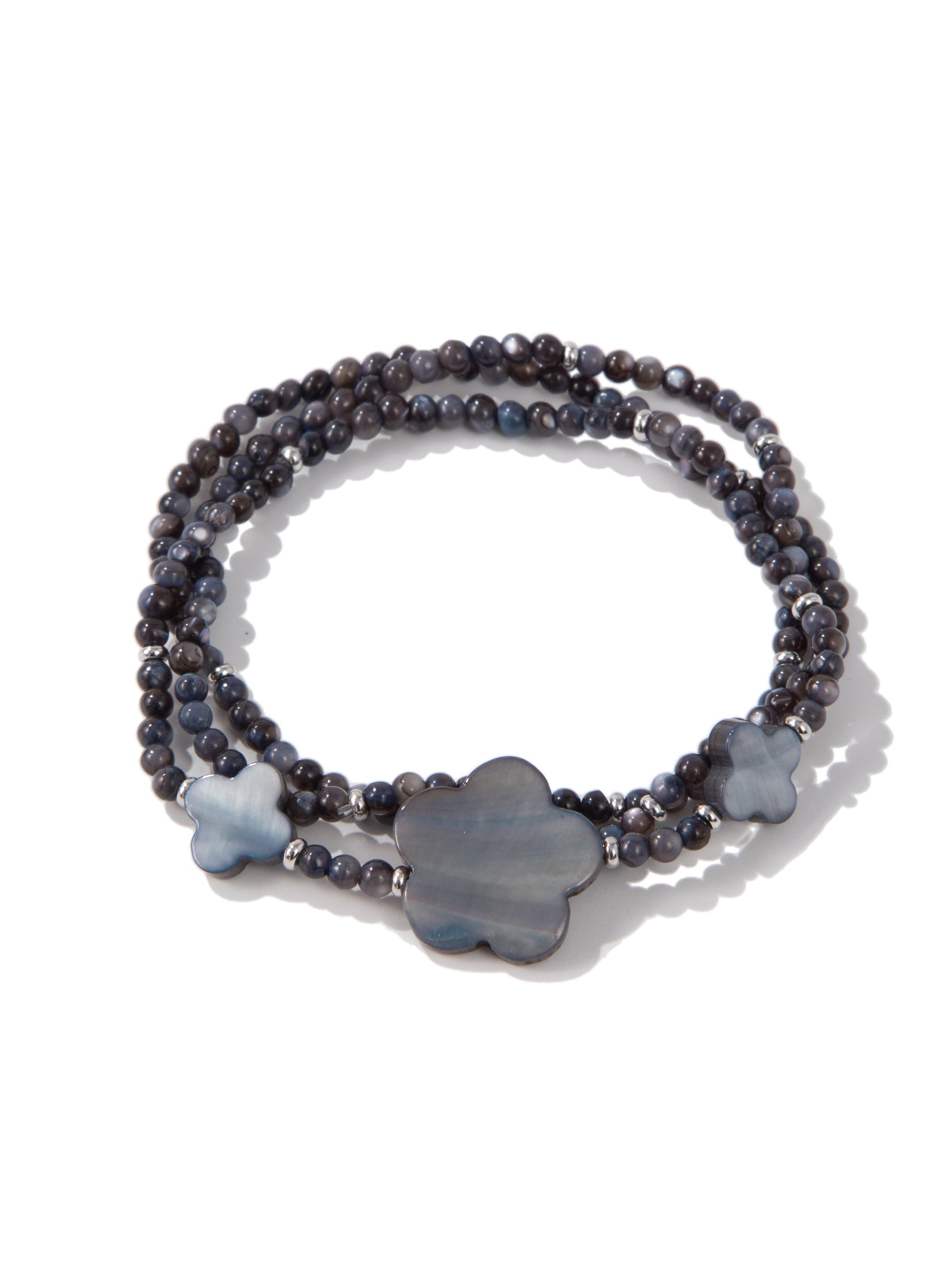 Night Flower Bracelet Set - Midnight
