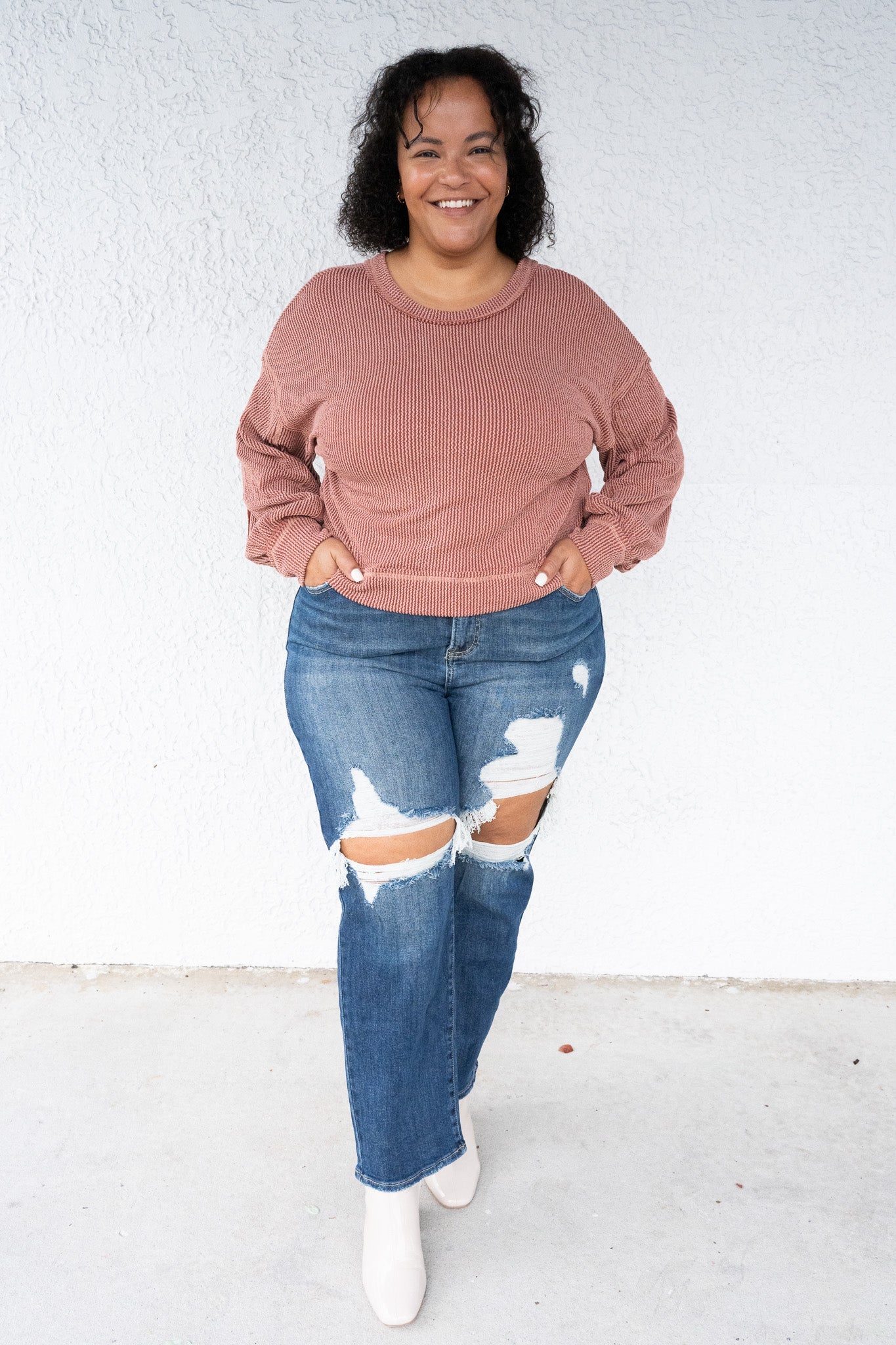 Risen Cali Girl Slim Straight Jeans - Dark