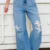 Fray Day By Cello - High Rise Wide Leg Jeans - Medium