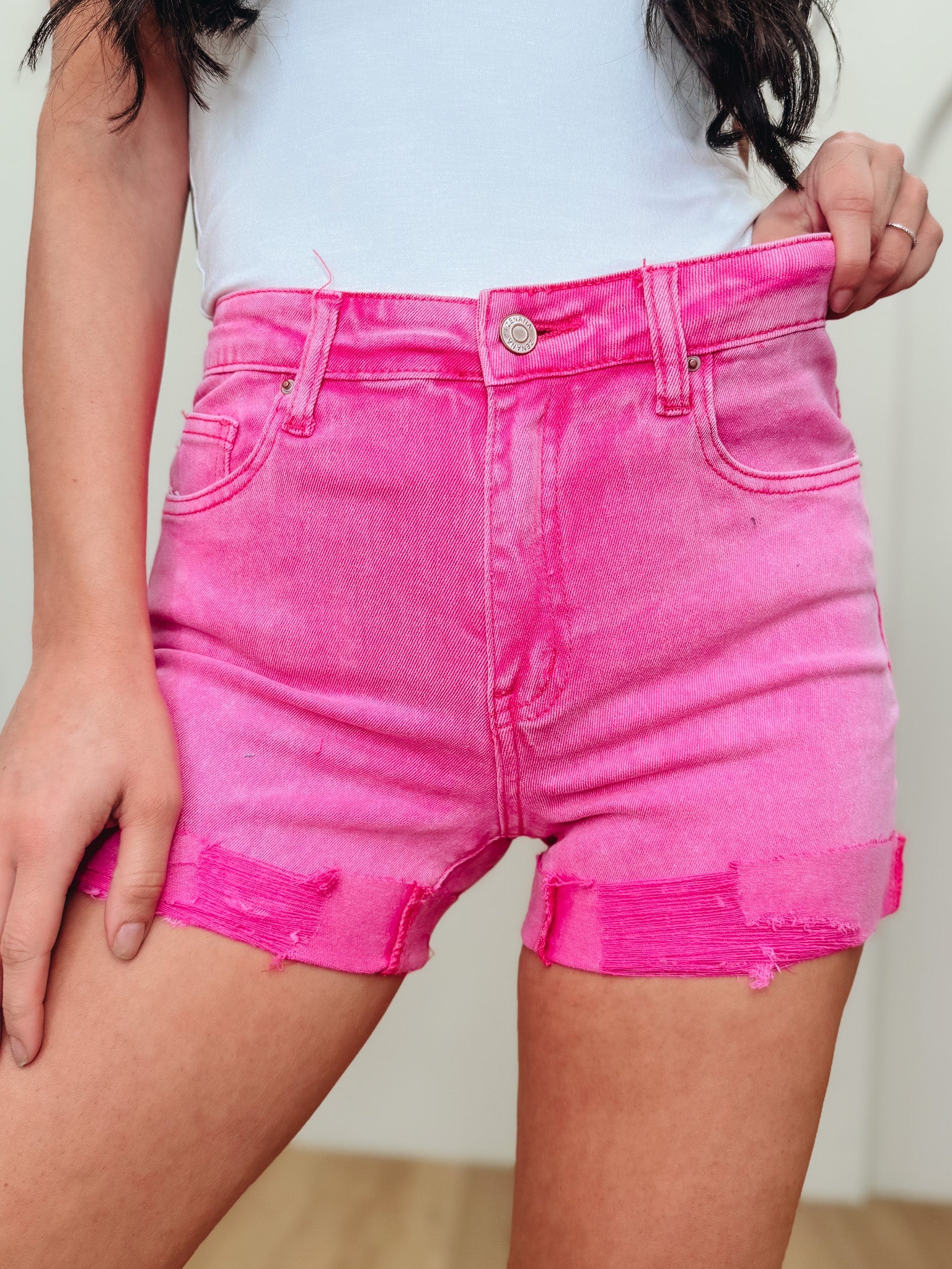 Beach Bound Cuffed Shorts - 6 Colors!