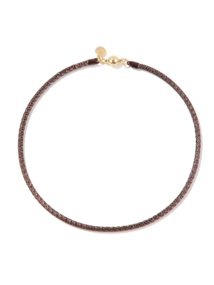 Isla Necklace - Metallic Truffle