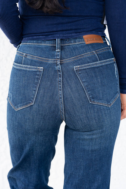 My Girl By Judy Blue - High Rise Tummy Control Classic Straight Jeans