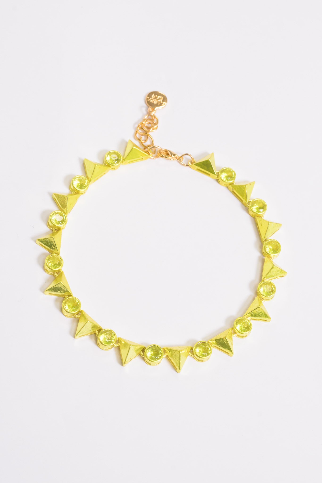 Last Dance Anklet - Metallic Lime Punch