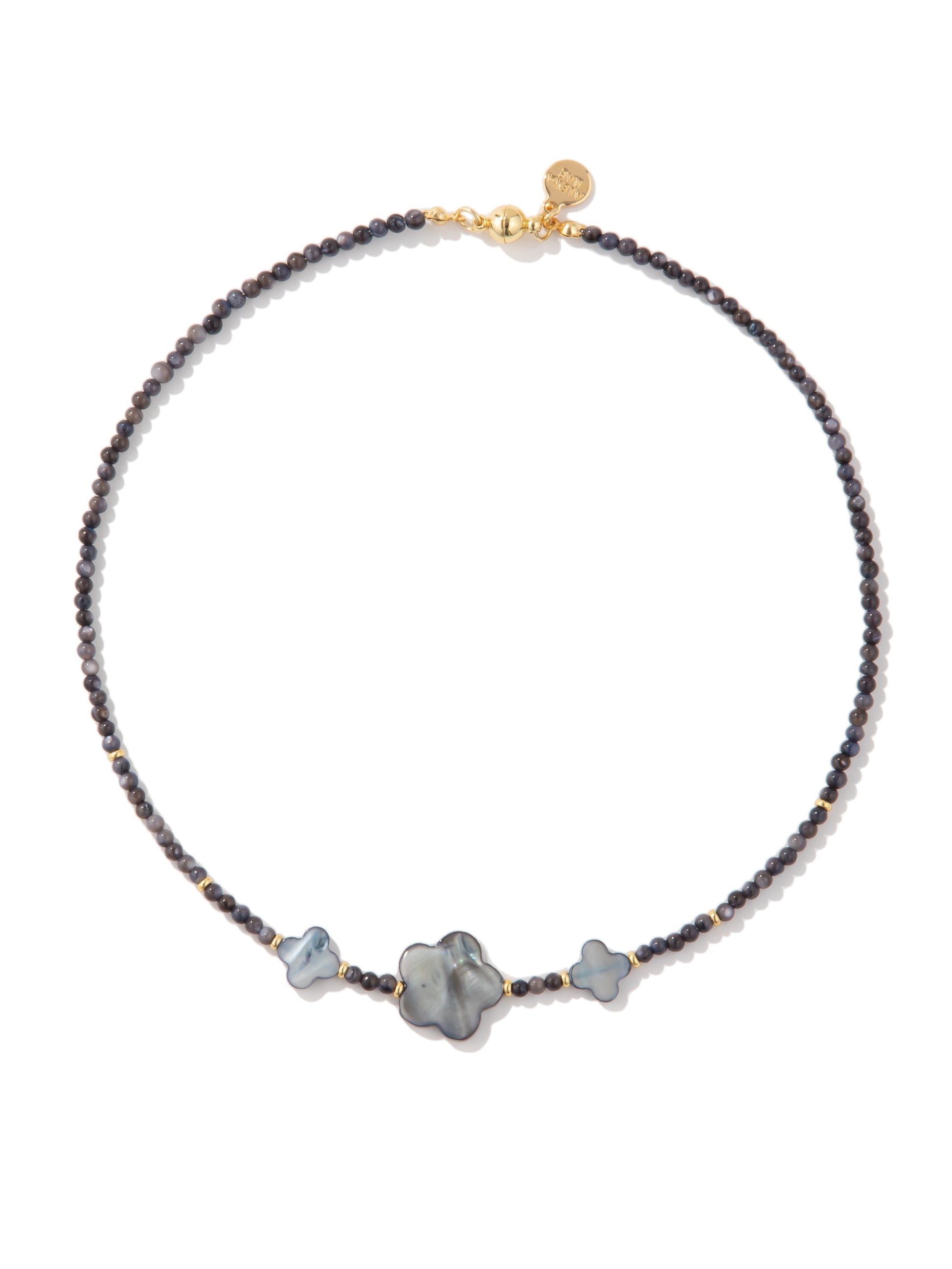 Night Flower Necklace - Midnight