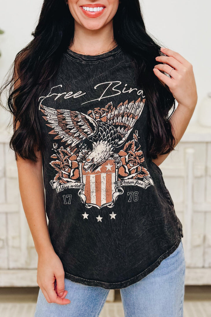 Free Bird Graphic Tank Top - 3 Colors!