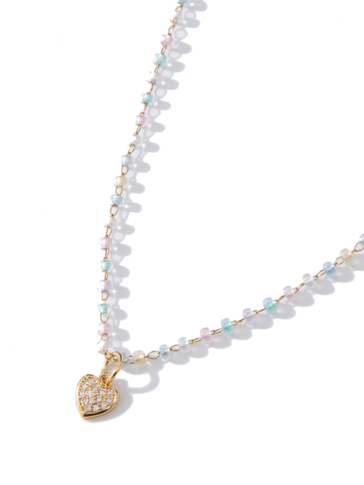 Sweet Dreams Necklace - Gold Opal Glow