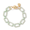 Becca Bracelet - Metallic Pastel Mint