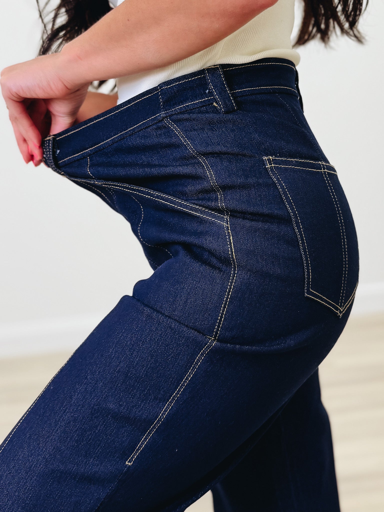 City Cool Wide Leg Jeans - Denim