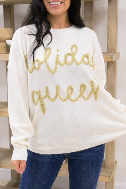 Holiday Queen Sweater Top