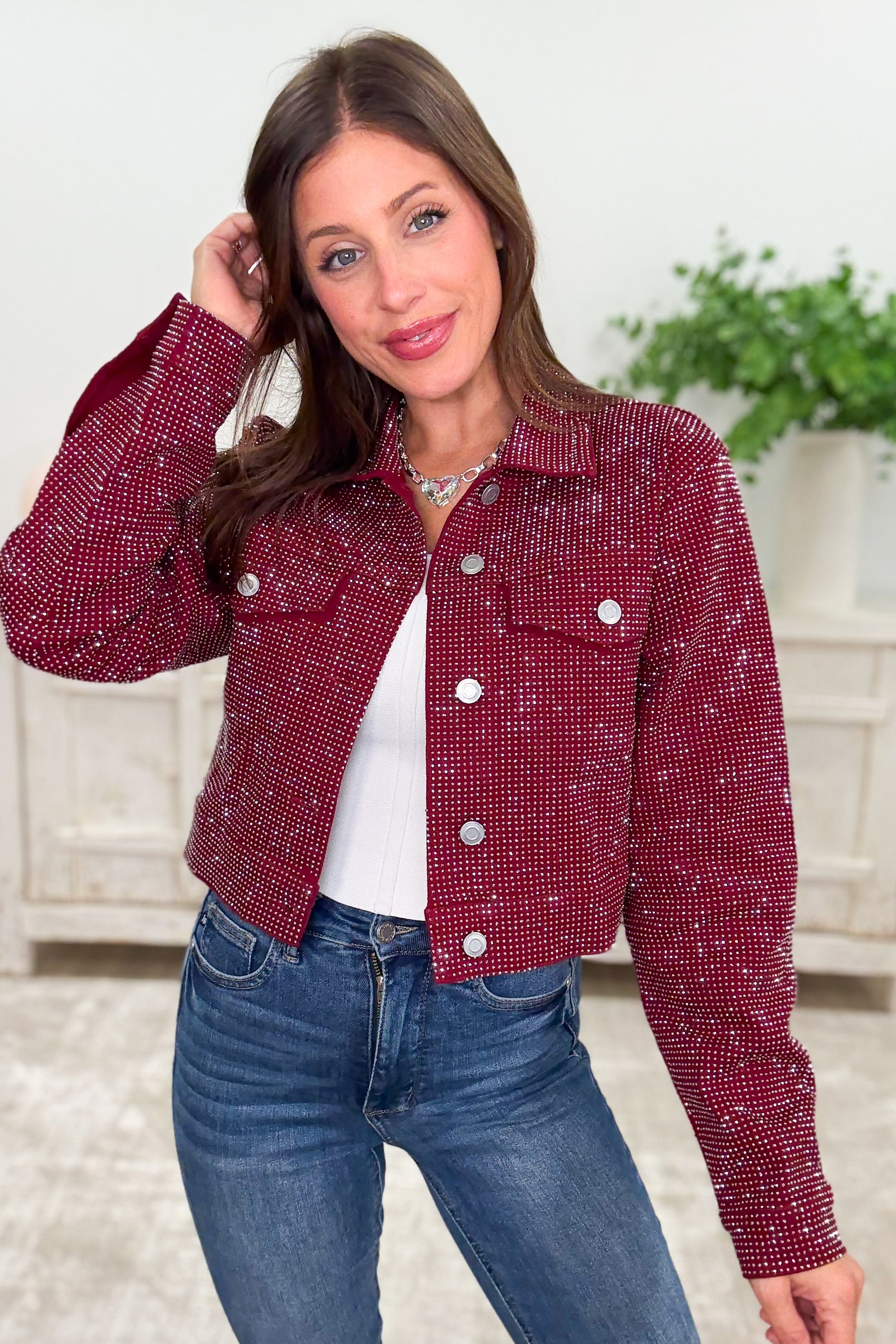 **PRE ORDER** Spark & Spice Rhinestone Jacket