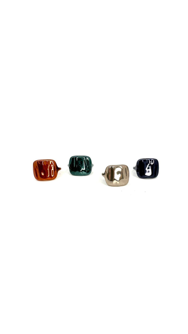 Tulum Ring - Liquid Metallic Cocoblush
