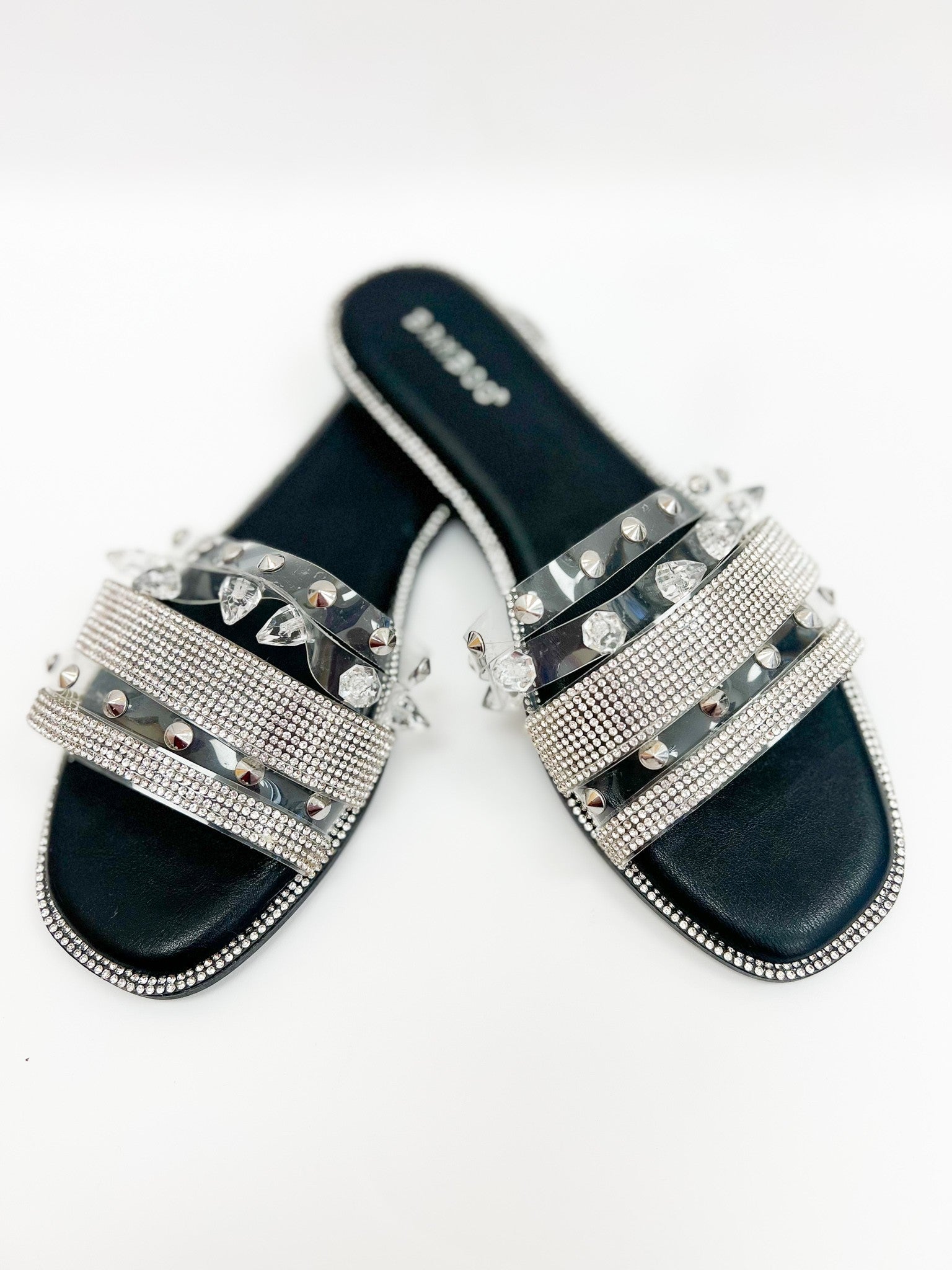 Rhinestone Strappy Toe Sandals - 3 Colors!
